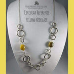 Circular Reference Yellow Necklace