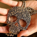 City of Skulls Silver Statement Necklace