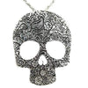 City of Skulls Silver Statement Necklace