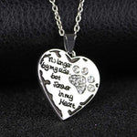Companion By My Side Silver & White Rhinestone Necklace