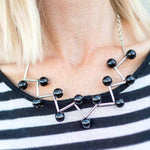 Connecting the Constellations Black Necklace