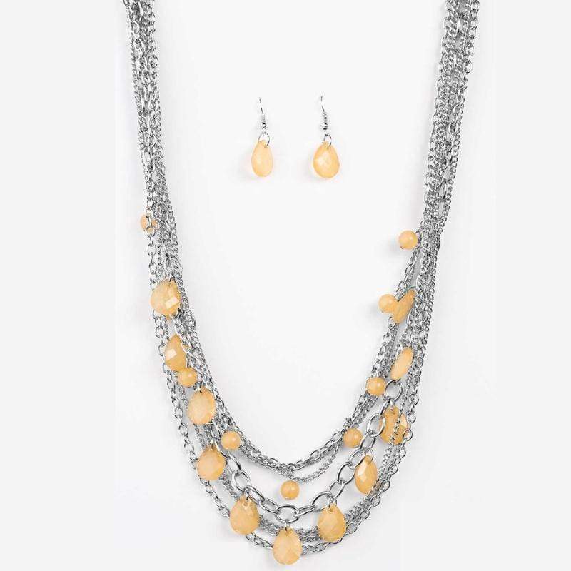 Cut and Run Yellow Necklace