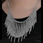 Dive In Silver Statement Necklace