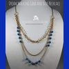 Dream Walking Gold and Blue Necklace