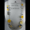 Drop the Ball Yellow Necklace
