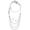 Enmeshed in Elegance Silver Necklace
