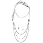 Enmeshed in Elegance Silver Necklace