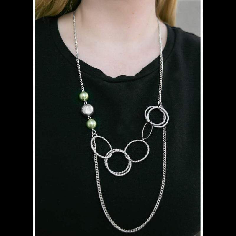 Expressionist Green Necklace