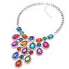 Eyes of the World Multi Crystal Statement Necklace