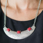 Fierce Fascination Red Necklace