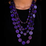 Fiji Flair Purple Necklace