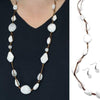 Glam ROCK White Necklace