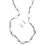 Glam ROCK White Necklace