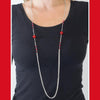 Half Past Midnight Red Necklace