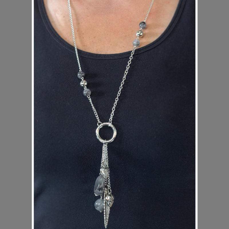 Hanging By a Moment Silver Necklace