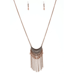 Wicked Wonders VIP Bling Necklace Happy is the Huntress Copper Necklace Affordable Bling_Bling Fashion Paparazzi