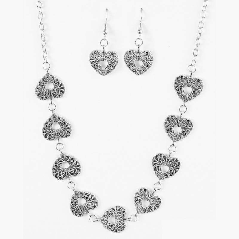 Hearts Harmony Silver Necklace