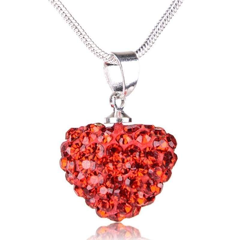 Hearts on Fire Red Rhinestone Necklace – WICKED WONDERS
