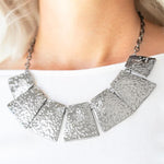Here Comes the Huntress Silver Statement Necklace