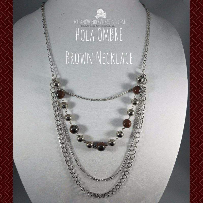 Hola OMBRE Brown Necklace