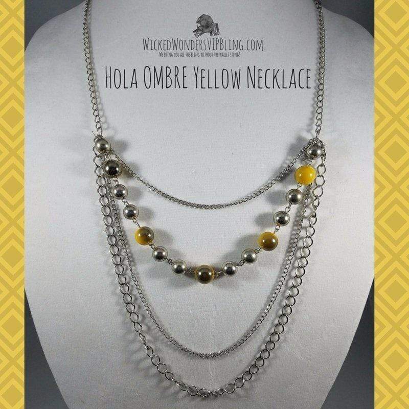 Hola OMBRE Yellow Necklace
