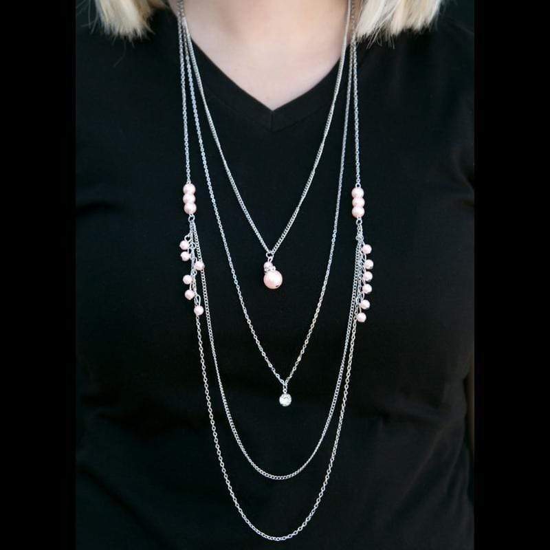 Imperfect Cadence Pink Necklace