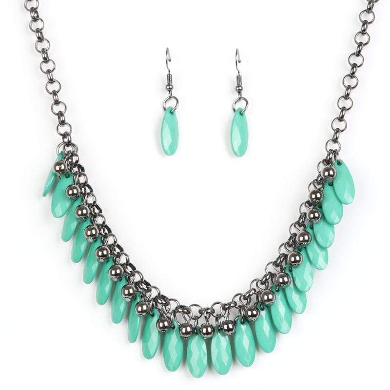 Jersey Shore Green Necklace