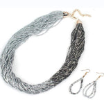 Just BEAD-ing Beautiful Silver Seed Bead Necklace