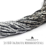 Just BEAD-ing Beautiful Silver Seed Bead Necklace