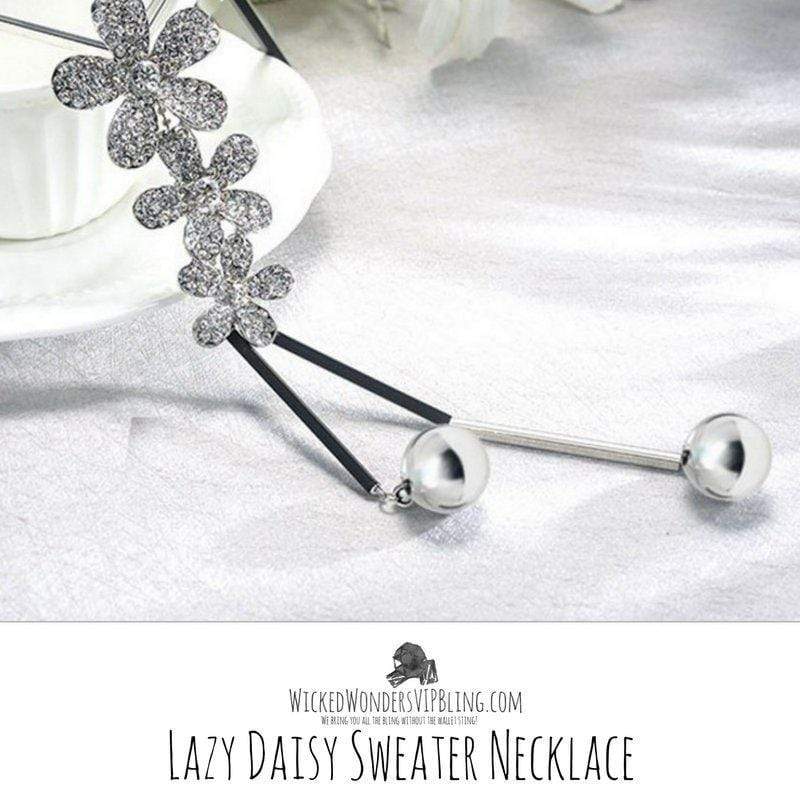 Lazy Daisy Sweater Necklace