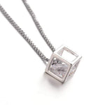 Man in the Box White Gem Necklace