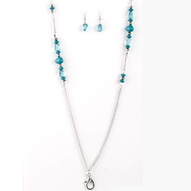 Miracle Worker Blue Lanyard Necklace