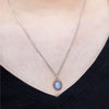 Modest of Them All Dainty Blue Necklace