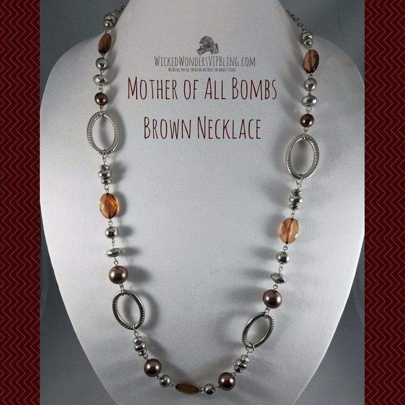 Mother of All Bombs Brown Necklace