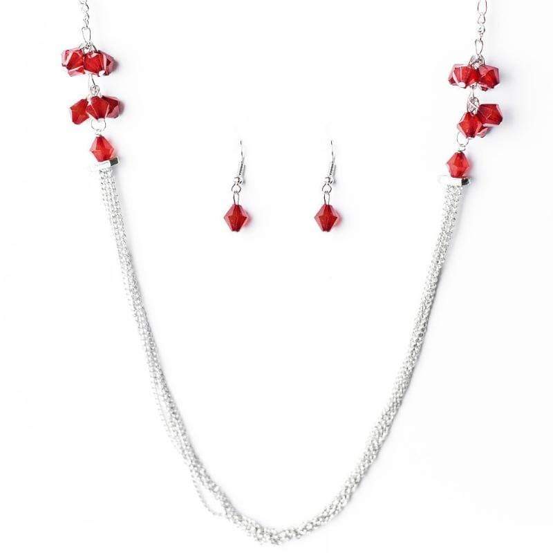 Movin' and Groovin' Red Necklace
