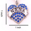 Nana Love Blue Rhinestone Necklace