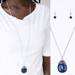 Nightcap and Blue Moonstone Pendant Necklace