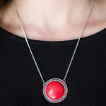 Oh My Oasis Red Stone Necklace