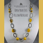 Open Your Eyes Yellow Necklace