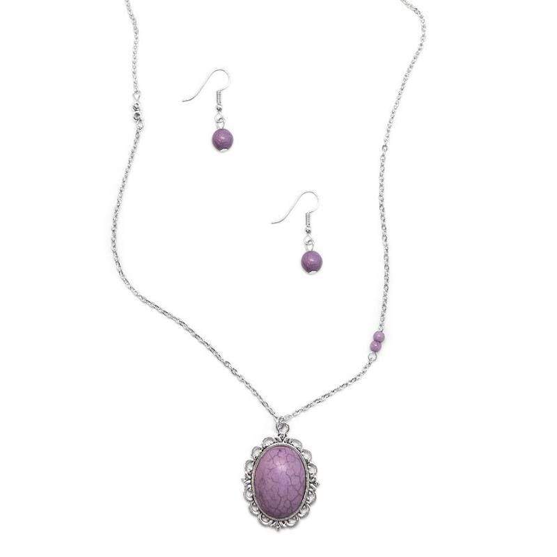 Queen of the Stone Age Purple Necklace