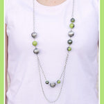 Right On Time Green Necklace