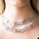 Right on Track Silver Necklace