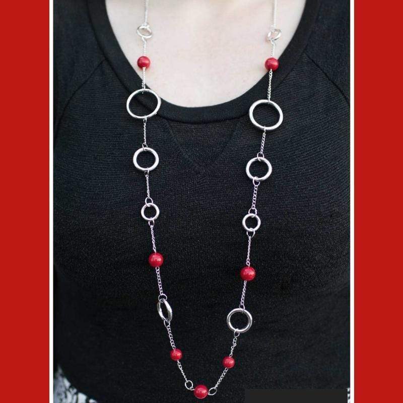 Ring My Bell Red Necklace