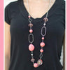 Rolling Stones Pink Necklace