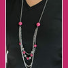 Roman Holiday Pink Necklace