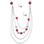 Roman Holiday Red Necklace