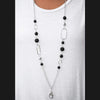 Schools In Session Black Lanyard Necklace