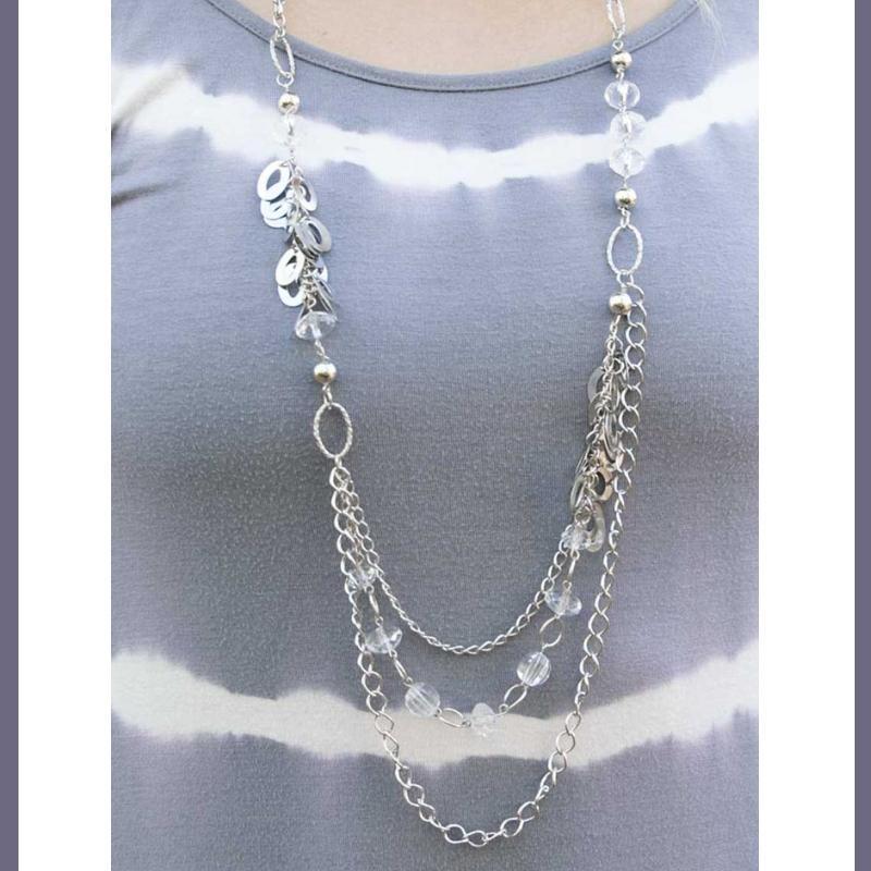Shake it Off White Necklace