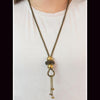 Sliding By Brass Necklace