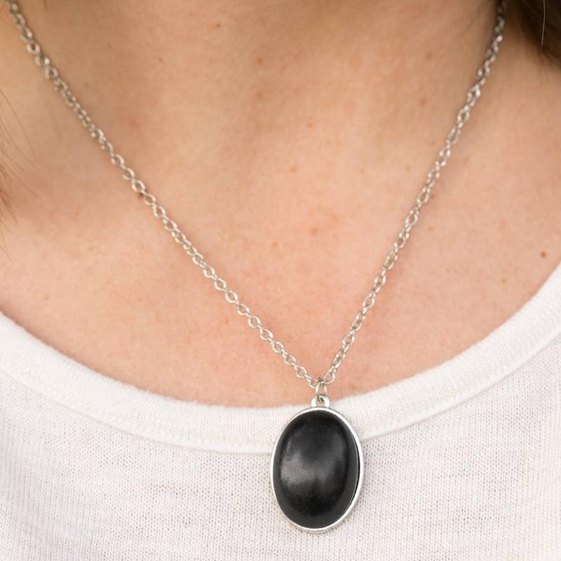 Stone Bridge Black Stone Necklace